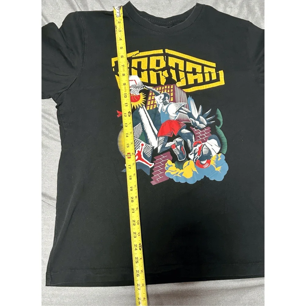 Nike Jordan Playground Dunk Shattered Logo T-Shirt Black Men's size L